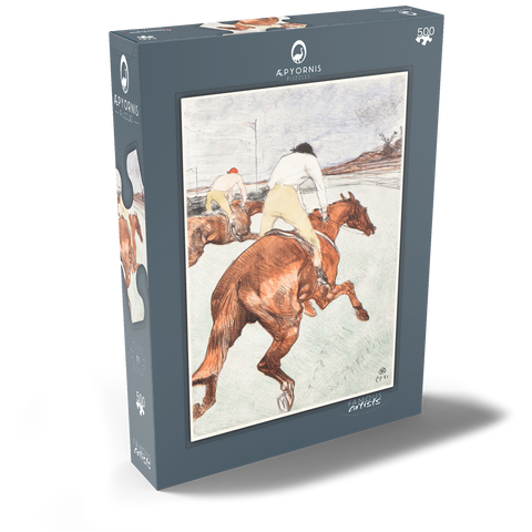 The Jockey (1899) by Henri de Toulouse–Lautrec 500 Puzzle Schachtel Ansicht2