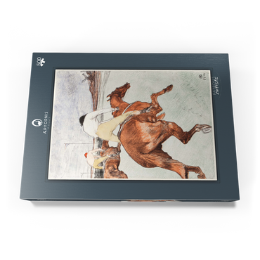 The Jockey (1899) by Henri de Toulouse–Lautrec 500 Puzzle Schachtel Ansicht3