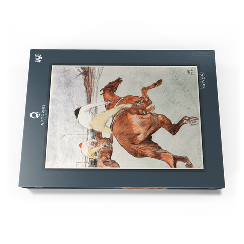 The Jockey (1899) by Henri de Toulouse–Lautrec 500 Puzzle Schachtel Ansicht3
