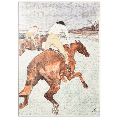puzzleplate The Jockey (1899) by Henri de Toulouse–Lautrec 500 Puzzle
