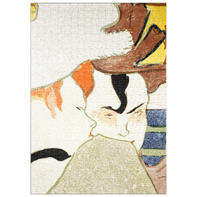 Darstellung des Puzzle Motivs L' Anglais au Moulin Rouge (1892) by Henri de Toulouse-Lautrec - Puzzleteile: 500