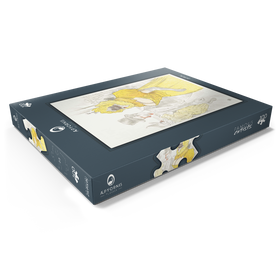 Darstellung des Puzzle Motivs Affiche Au Bal des Etudiants (1900) by Henri de Toulouse-Lautrec - Puzzleteile: 100