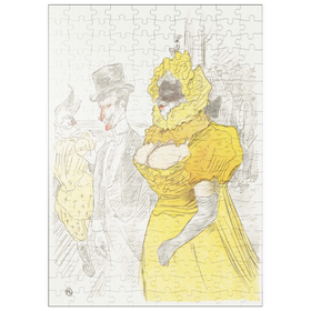 Darstellung des Puzzle Motivs Affiche Au Bal des Etudiants (1900) by Henri de Toulouse-Lautrec - Puzzleteile: 200