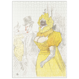 Darstellung des Puzzle Motivs Affiche Au Bal des Etudiants (1900) by Henri de Toulouse-Lautrec - Puzzleteile: 500