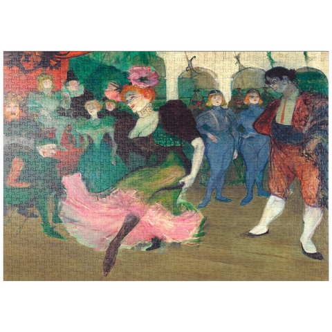 puzzleplate Marcelle Lender Dancing the Bolero in Chilpéric (1895-1896) by Henri de Toulouse–Lautrec 1000 Puzzle