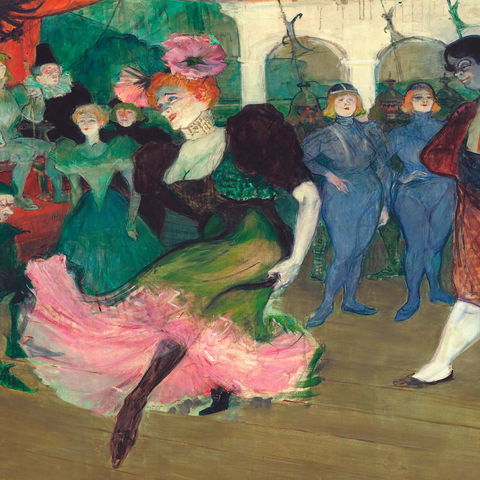 Marcelle Lender Dancing the Bolero in Chilpéric (1895-1896) by Henri de Toulouse–Lautrec 1000 Puzzle 3D Modell