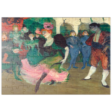 puzzleplate Marcelle Lender Dancing the Bolero in Chilpéric (1895-1896) by Henri de Toulouse–Lautrec 100 Puzzle