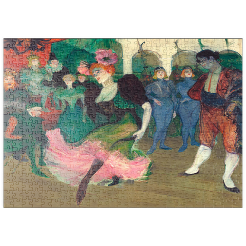 puzzleplate Marcelle Lender Dancing the Bolero in Chilpéric (1895-1896) by Henri de Toulouse–Lautrec 500 Puzzle