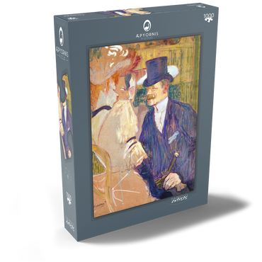 The Englishman (William Tom Warrener, 1861–1934) at the Moulin Rouge (1892) by Henri de Toulouse–Lautrec 1000 Puzzle Schachtel Ansicht2