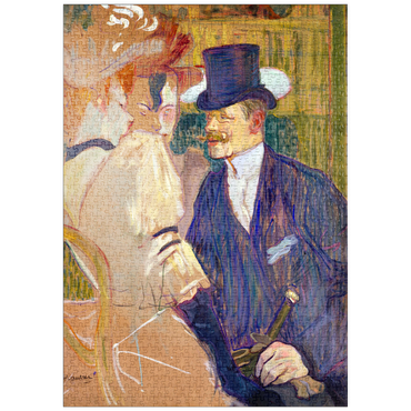 puzzleplate The Englishman (William Tom Warrener, 1861–1934) at the Moulin Rouge (1892) by Henri de Toulouse–Lautrec 1000 Puzzle