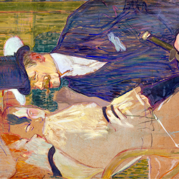 The Englishman (William Tom Warrener, 1861–1934) at the Moulin Rouge (1892) by Henri de Toulouse–Lautrec 1000 Puzzle 3D Modell
