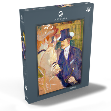 The Englishman (William Tom Warrener, 1861–1934) at the Moulin Rouge (1892) by Henri de Toulouse–Lautrec 100 Puzzle Schachtel Ansicht2