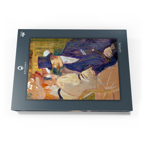 The Englishman (William Tom Warrener, 1861–1934) at the Moulin Rouge (1892) by Henri de Toulouse–Lautrec 500 Puzzle Schachtel Ansicht3