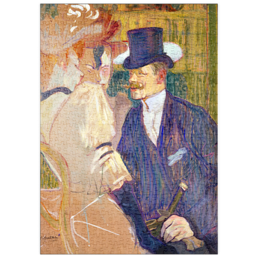 puzzleplate The Englishman (William Tom Warrener, 1861–1934) at the Moulin Rouge (1892) by Henri de Toulouse–Lautrec 500 Puzzle
