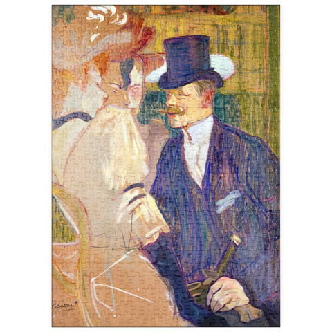 puzzleplate The Englishman (William Tom Warrener, 1861–1934) at the Moulin Rouge (1892) by Henri de Toulouse–Lautrec 500 Puzzle