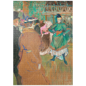 Darstellung des Puzzle-Motivs Quadrille at the Moulin Rouge (1892) painting by Henri de Toulouse-Lautrec – Puzzleteile: 1000