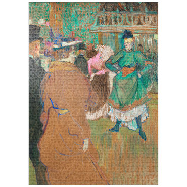 puzzleplate Quadrille at the Moulin Rouge (1892) painting by Henri de Toulouse–Lautrec 1000 Puzzle