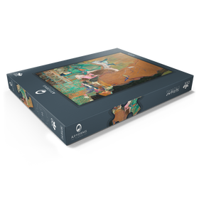 Darstellung des Puzzle Motivs Quadrille at the Moulin Rouge (1892) painting by Henri de Toulouse-Lautrec - Puzzleteile: 100