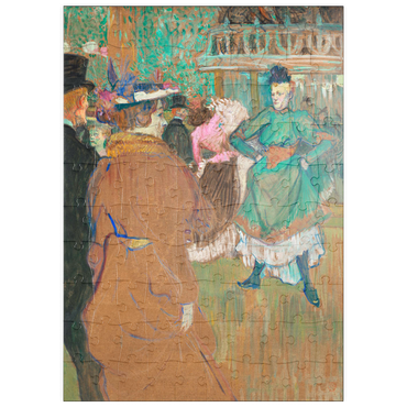 puzzleplate Quadrille at the Moulin Rouge (1892) painting by Henri de Toulouse–Lautrec 100 Puzzle