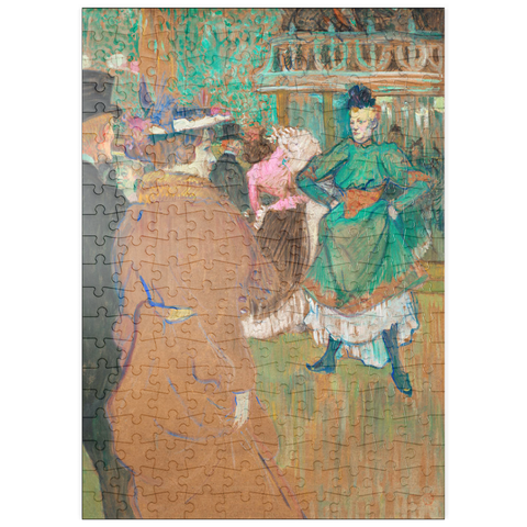 puzzleplate Quadrille at the Moulin Rouge (1892) painting by Henri de Toulouse–Lautrec 200 Puzzle