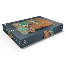 Darstellung des Puzzle Motivs Quadrille at the Moulin Rouge (1892) painting by Henri de Toulouse-Lautrec - Puzzleteile: 500