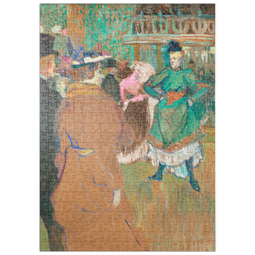 puzzleplate Quadrille at the Moulin Rouge (1892) painting by Henri de Toulouse–Lautrec 500 Puzzle