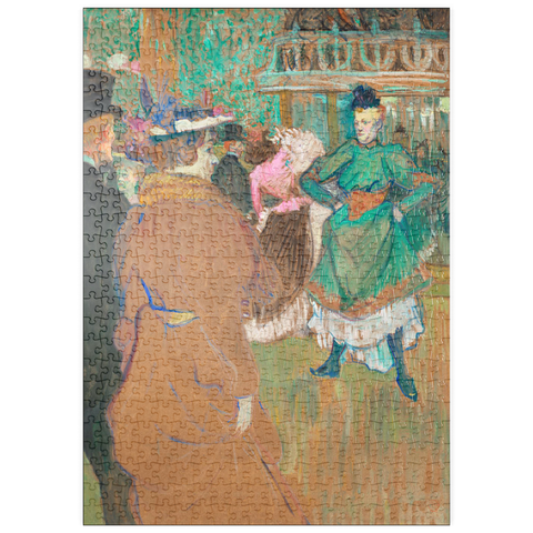 puzzleplate Quadrille at the Moulin Rouge (1892) painting by Henri de Toulouse–Lautrec 500 Puzzle