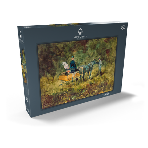 The Trap (1880) by Henri de Toulouse–Lautrec 1000 Puzzle Schachtel Ansicht2