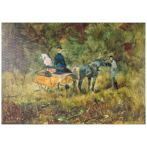 puzzleplate The Trap (1880) by Henri de Toulouse–Lautrec 1000 Puzzle