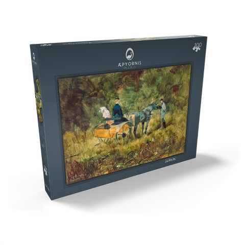 The Trap (1880) by Henri de Toulouse–Lautrec 100 Puzzle Schachtel Ansicht2