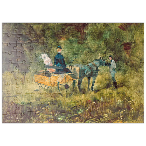 puzzleplate The Trap (1880) by Henri de Toulouse–Lautrec 100 Puzzle