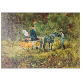 Darstellung des Puzzle Motivs The Trap (1880) by Henri de Toulouse-Lautrec - Puzzleteile: 200