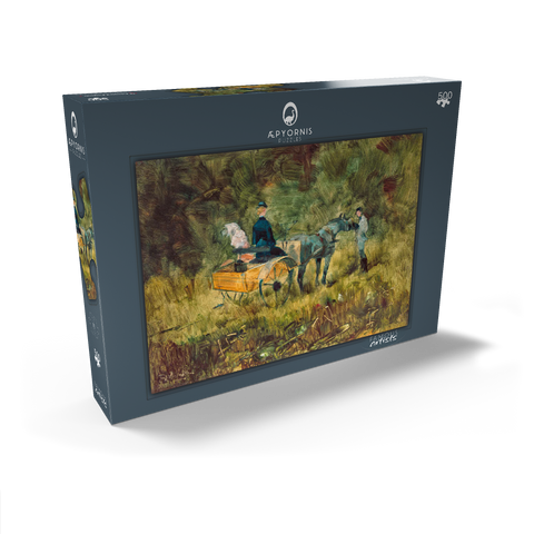 The Trap (1880) by Henri de Toulouse–Lautrec 500 Puzzle Schachtel Ansicht2