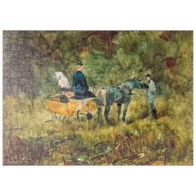 Darstellung des Puzzle Motivs The Trap (1880) by Henri de Toulouse-Lautrec - Puzzleteile: 500
