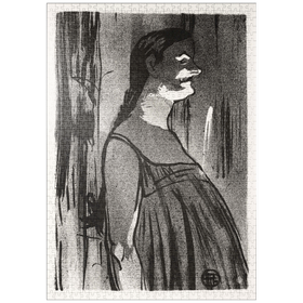 Darstellung des Puzzle-Motivs Le Café-concert: Mme. Abdala (1893) by Henri de Toulouse-Lautrec – Puzzleteile: 1000
