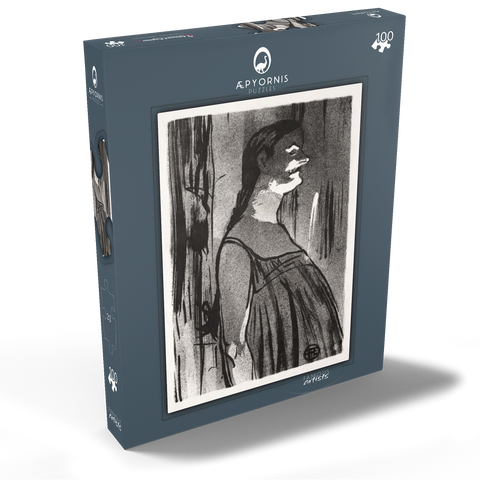 Le Café-concert: Mme. Abdala (1893) by Henri de Toulouse–Lautrec 100 Puzzle Schachtel Ansicht2