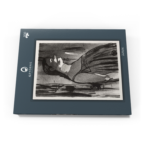 Le Café-concert: Mme. Abdala (1893) by Henri de Toulouse–Lautrec 100 Puzzle Schachtel Ansicht3