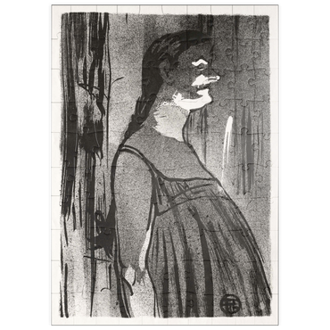 puzzleplate Le Café-concert: Mme. Abdala (1893) by Henri de Toulouse–Lautrec 100 Puzzle