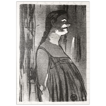 puzzleplate Le Café-concert: Mme. Abdala (1893) by Henri de Toulouse–Lautrec 200 Puzzle