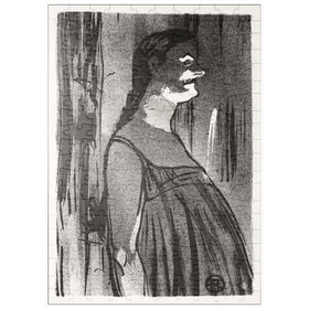 Darstellung des Puzzle Motivs Le Café-concert: Mme. Abdala (1893) by Henri de Toulouse-Lautrec - Puzzleteile: 200
