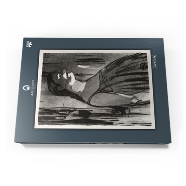 Le Café-concert: Mme. Abdala (1893) by Henri de Toulouse–Lautrec 500 Puzzle Schachtel Ansicht3