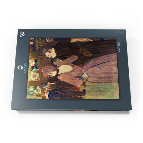 La Goulue and Her Sister (1892) drawing by Henri de Toulouse–Lautrec 1000 Puzzle Schachtel Ansicht3