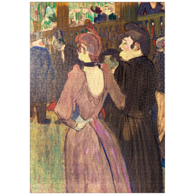 Darstellung des Puzzle-Motivs La Goulue and Her Sister (1892) drawing by Henri de Toulouse-Lautrec – Puzzleteile: 1000
