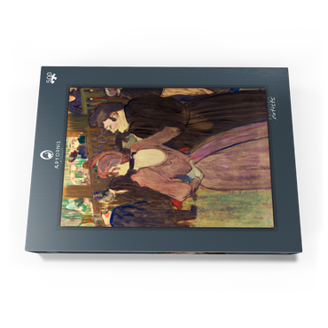 La Goulue and Her Sister (1892) drawing by Henri de Toulouse–Lautrec 500 Puzzle Schachtel Ansicht3