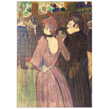 puzzleplate La Goulue and Her Sister (1892) drawing by Henri de Toulouse–Lautrec 500 Puzzle