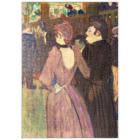 puzzleplate La Goulue and Her Sister (1892) drawing by Henri de Toulouse–Lautrec 500 Puzzle