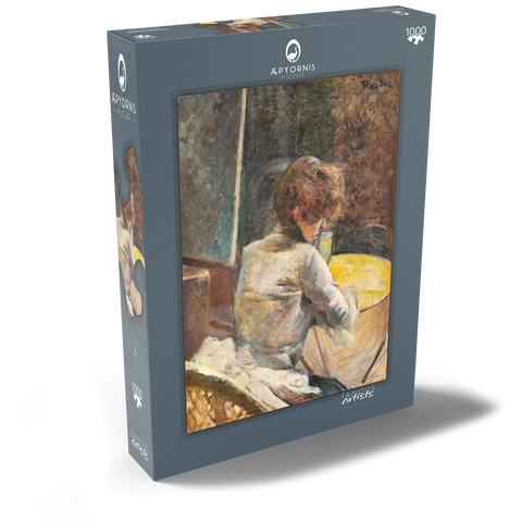 Waiting (ca.1887) by Henri de Toulouse–Lautrec 1000 Puzzle Schachtel Ansicht2