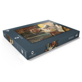 Darstellung des Puzzle Motivs Waiting (ca.1887) by Henri de Toulouse-Lautrec - Puzzleteile: 100