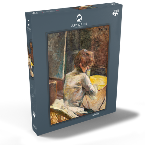 Waiting (ca.1887) by Henri de Toulouse–Lautrec 100 Puzzle Schachtel Ansicht2
