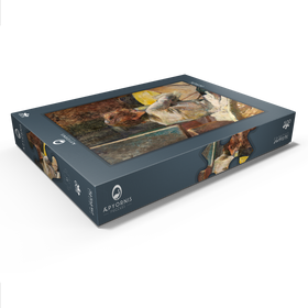 Darstellung des Puzzle Motivs Waiting (ca.1887) by Henri de Toulouse-Lautrec - Puzzleteile: 500